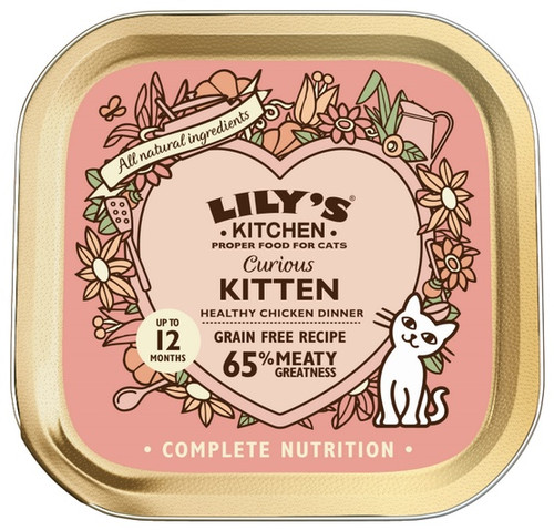 Lily's Kitchen Cat Food Chicken Paté for Kittens/Smooth Pate for Kittens Chicken 85g