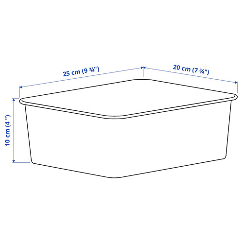 NOJIG Organiser, plastic, beige, 20x25x10 cm