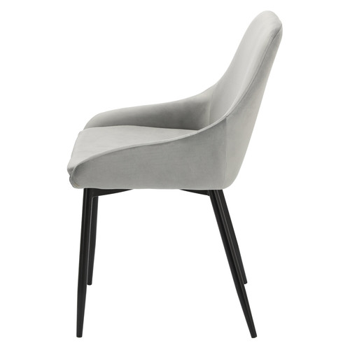 Upholstered Chair Floyd Velvet, grey