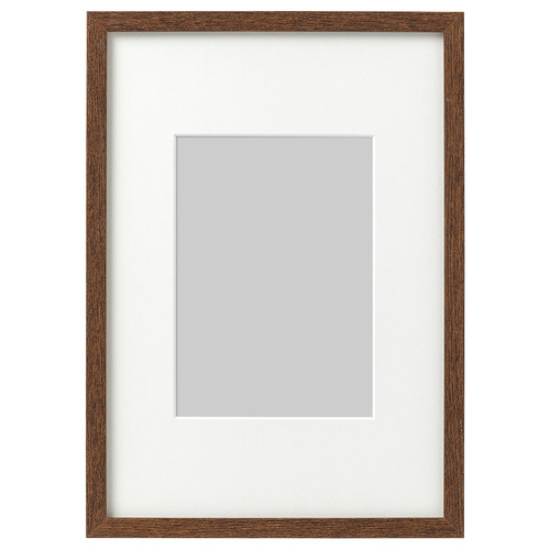 HOVSTA Frame, medium brown, 21x30 cm