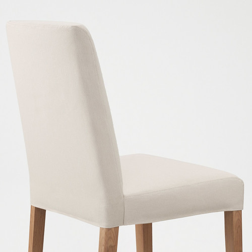 BERGMUND Chair, oak, Hallarp beige