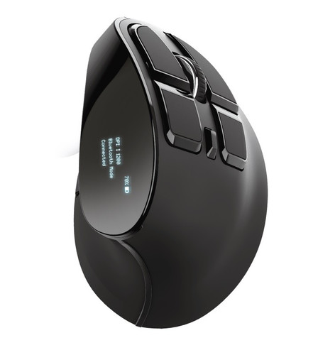 Trust Optical Wireless Mouse Ergo VOXX, black