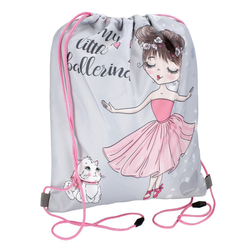 Drawstring Bag School Shoes/Clothes Bag Ballerina Pastel