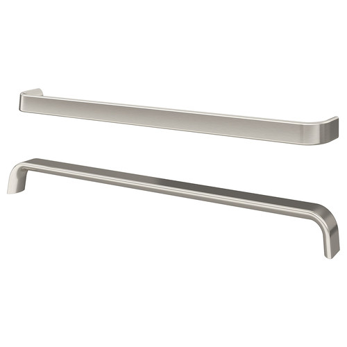 KALERUM Handle, stainless steel colour, 394 mm, 2 pack