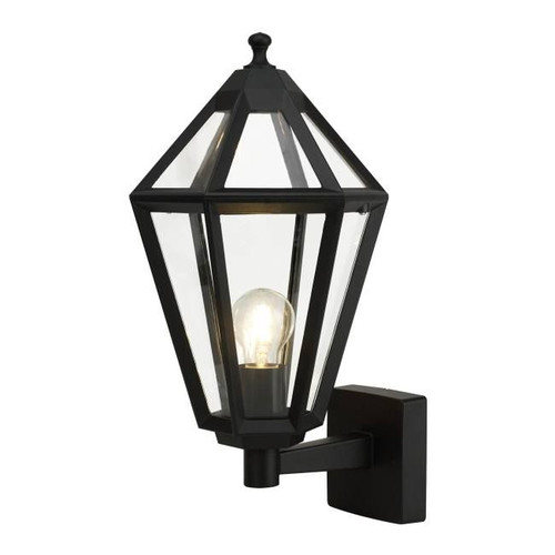 GoodHome Garden Outdoor Wall Lamp with Motion Sensor Radley E27 IP44, black