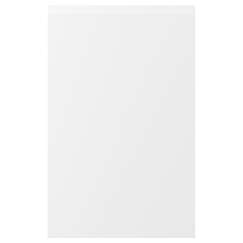 VOXTORP 2-p door f corner base cabinet set, right-hand white matt white, 25x80 cm