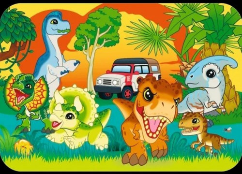 Wooden Puzzle Dinosaurs 24pcs 3+