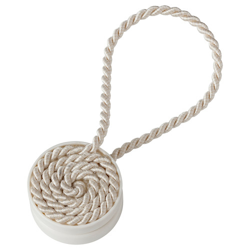 FÖNSTERBOMAL Magnetic curtain tie-back, beige