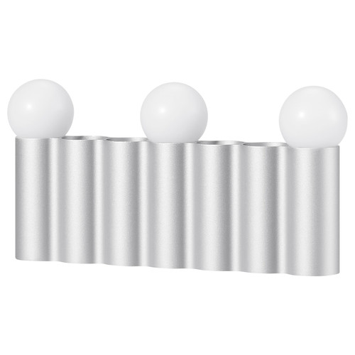 FRÖJDA LED table decoration, battery-operated silver-colour, 9x18 cm