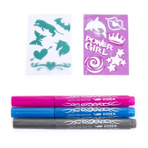 Kidea Glitter Tattoo Markers 3pcs