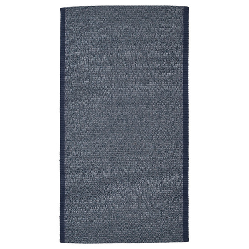 IDROTTSPLATS Rug, flatwoven, blue, 80x150 cm