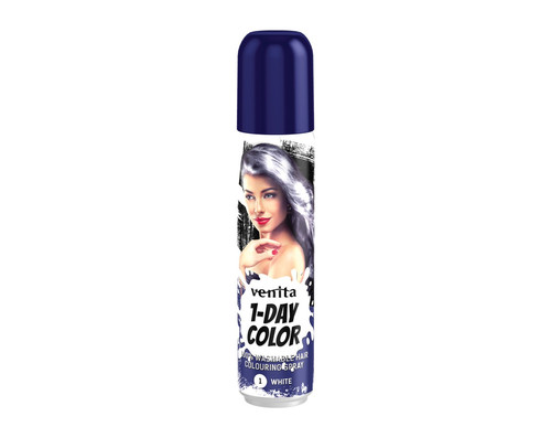Venita 1-Day Color Washable Hair Colouring Spray no. 1 White 50ml