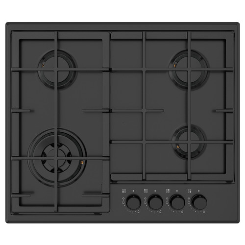 SKÅLAN Gas hob, IKEA 300 black, 59 cm