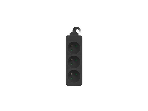 Lanberg Power Strip 3xFR 1.5m French Outlet, black