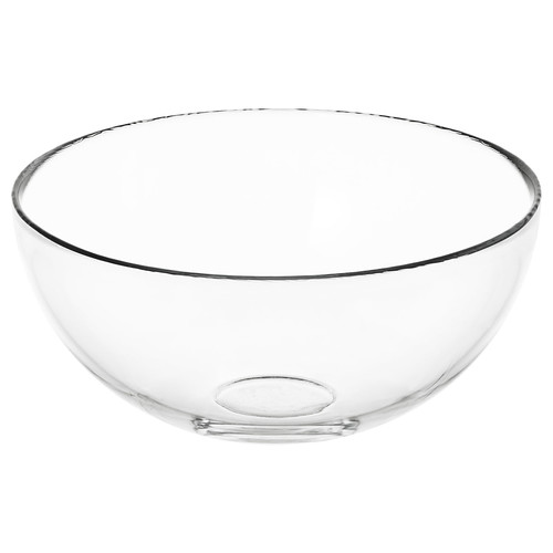 BLANDA Serving bowl, clear glass, 20 cm