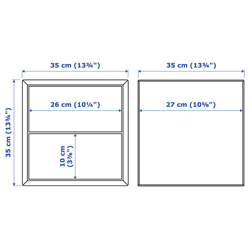 EKET / VÄLJARE Wall-mounted storage combination, white/pine, 105x35x70 cm