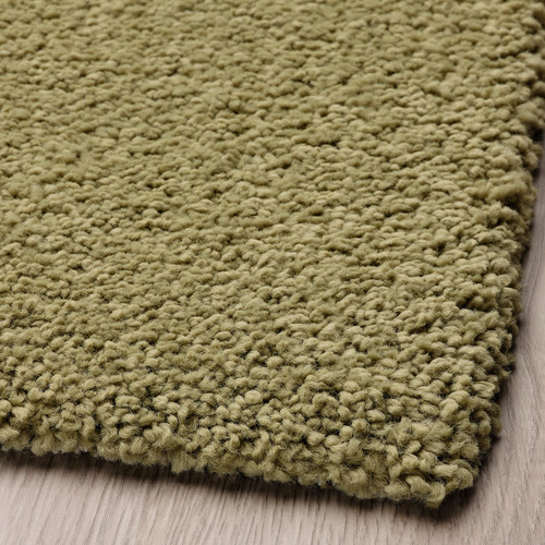 SKRIFTSPRÅK Rug, low pile, beige-green/dark blue, 170x240 cm