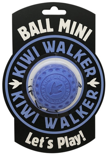 Kiwi Walker Let's Play Dog Toy Ball Mini, blue