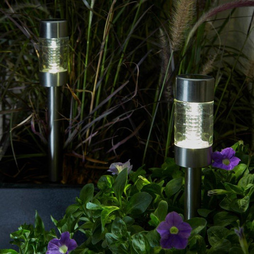 Solar Garden Lamp, silver