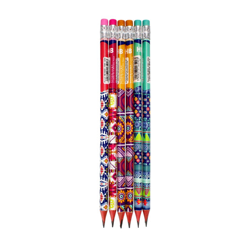 Starpak Triangular Pencil with Eraser Etno 48pcs