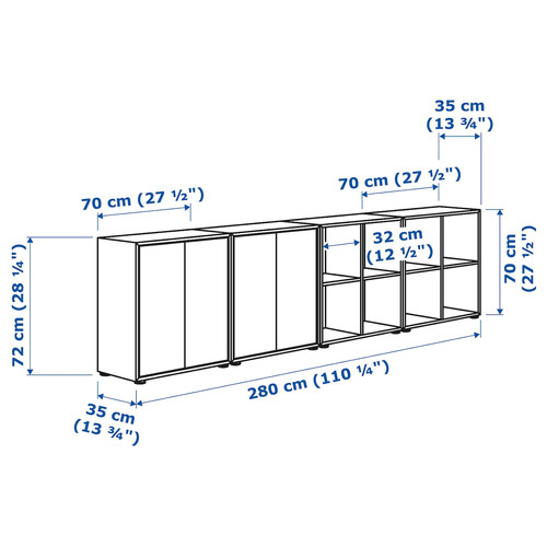 EKET Storage combination with feet