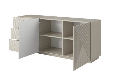 Cabinet with Doors & Drawers Asha 167cm, cashmere