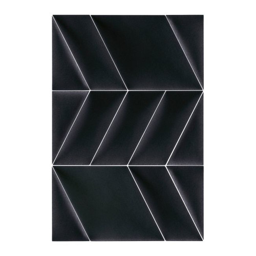 Upholstered Wall Panel Triangle Stegu Mollis 15x30cm 2pcs L, black