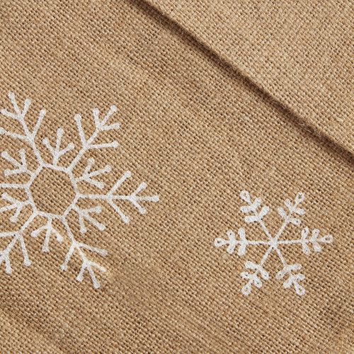 Christmas Stocking Snowflakes, jute