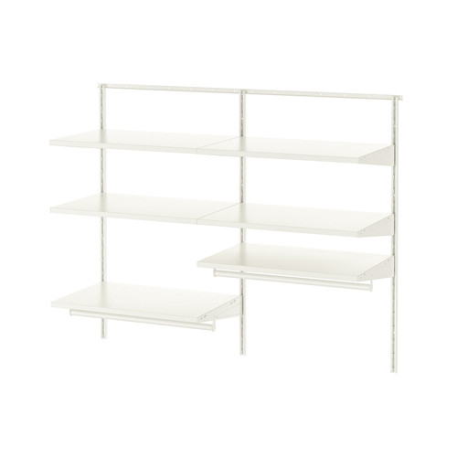 BOAXEL 2 sections, white, 122x40x101 cm