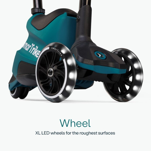 smarTrike Xtend Scooter 4in1 + Ride-on - Teal 12m - 12y