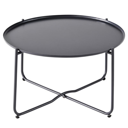 GoodHome Garden Tray Table Nova, anthracite