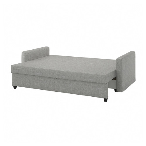 FRIHETEN 3-seat sofa-bed, Faringe light grey