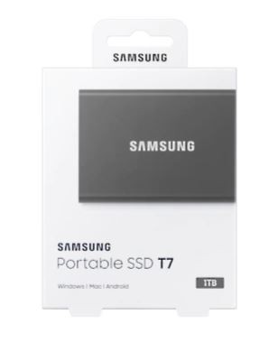 Samsung Portable Drive SSD T7 1TB USB3.2 GEN.2, grey