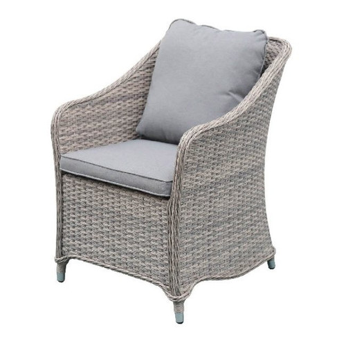 GoodHome Garden Armchair Hamilton, grey