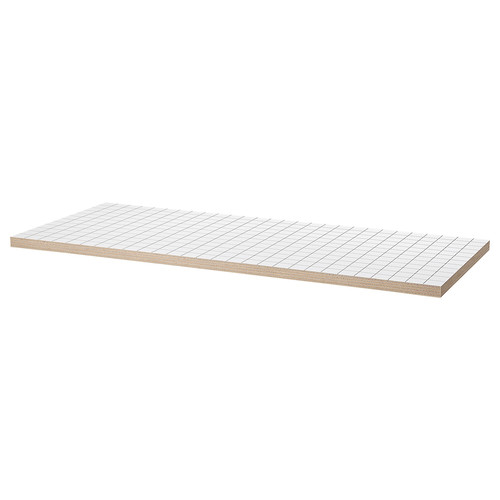 LAGKAPTEN Table top, white/anthracite, 140x60 cm