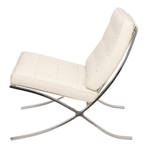 Chair BA1, leather, white