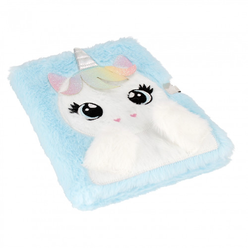 Plush Notebook Diary Unicorn A5/64