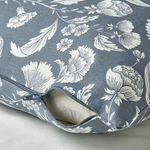 IDALINNEA Cushion cover, dark grey-blue, 50x50 cm