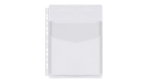 Document Pocket Expanding with Flap, PVC, 10pcs