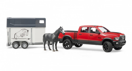 Bruder RAM 2500 Power Wagon with Horse Trailer 3+