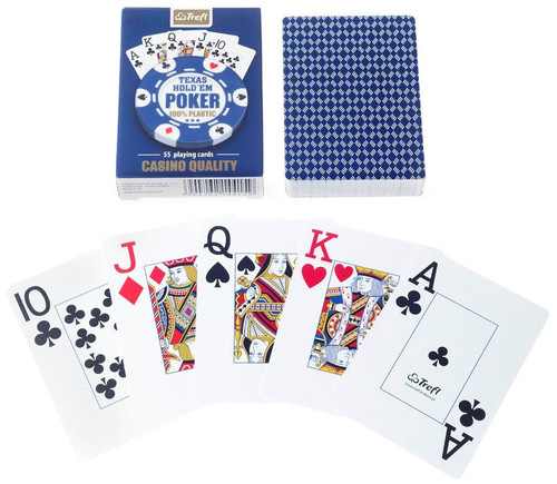 Trefl Texas Hold'em Poker Plastic Playing Cards 18+