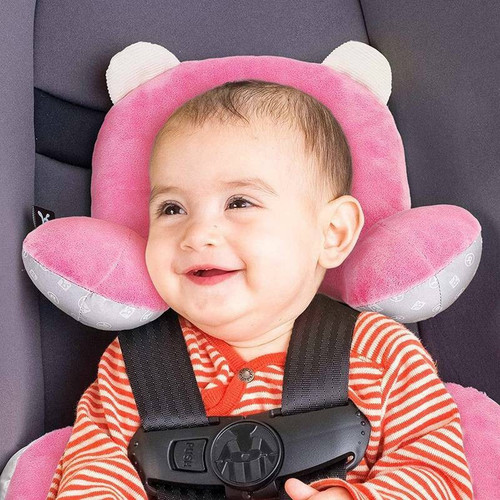 Benbat Stabilising Car Seat Insert for Babies, grey/pink, 0+