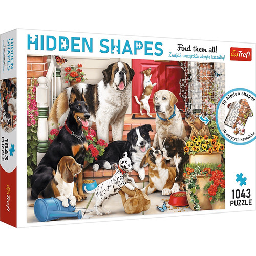 Trefl Jigsaw Puzzle Hidden Shapes Doggy Funer 1043pcs 12+