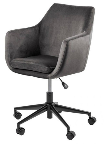 Swivel Desk Chair Nora VIC, grey