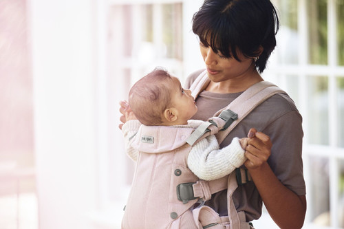 BABYBJORN Baby Carrier Harmony, Woven, Light pink mélange