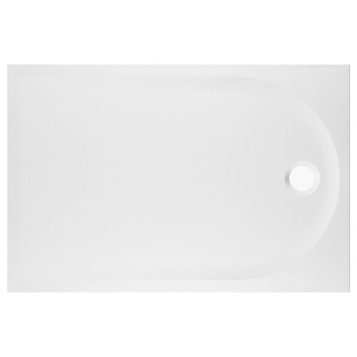 GoodHome Shower Tray Cavally, rectangular, 80x120 cm, white