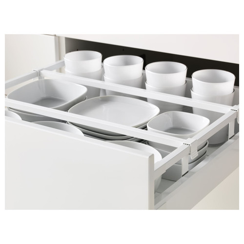 METOD / MAXIMERA Base cb 4 frnts/2 low/3 md drwrs, white/Veddinge grey, 60x60 cm