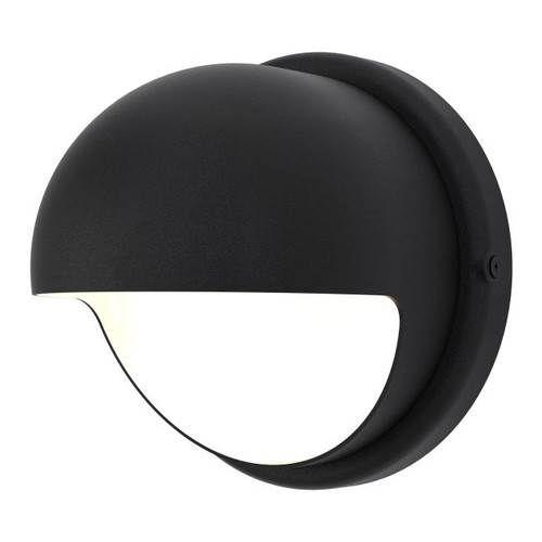 GoodHome Garden Outdoor Wall Lamp Helmet Round 650 lm IP44, black