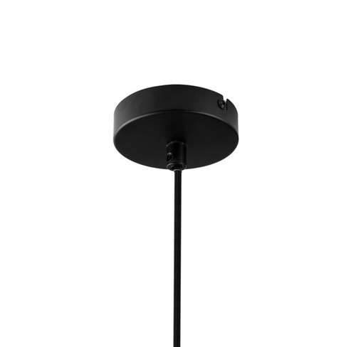 GoodHome Pendant Lamp Arraqis E27 36cm, black/wood