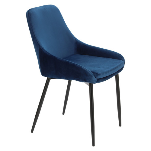 Upholstered Chair Floyd Velvet, blue